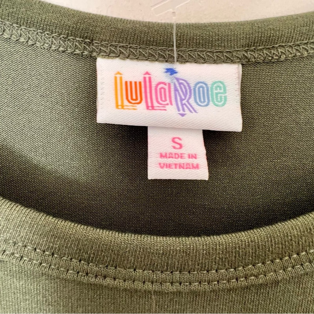 LuLaRoe Georgia Dress S Tiered Blue Polka Dot NWT - Picture 7 of 8